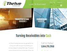 Tablet Screenshot of ithrivefunding.com